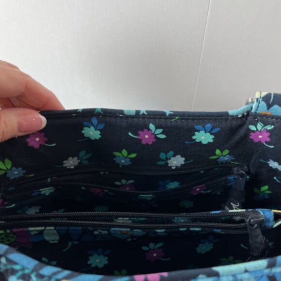 Vera Bradley Midnight Blues Floral Quilted Shoulder Bag - Picture 6 of 9